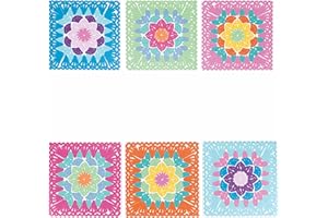 Villa d'Este Home Tivoli Set 6 Mattonella decorativa in ceramica, fondo in sughero, 11x11cm, Crochet