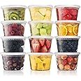 Perfect Settings 16 oz Deli Containers with Lids 40 Sets Leakproof, Microwavable, Freezer Dishwasher Safe, Clear Plastic Food Storage Container