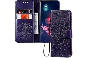 QIWEIQING Compatible con Funda Xiaomi Redmi Note 9 Procon Tapa,Funda Movil Redmi Note 9 Pro,Funda Libro Redmi Note 9S Carcasa Magnético Funda para Redmi Note 9 Pro/Note 9S Sunflower Purple KT