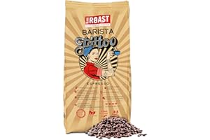BLANK ROAST - Barista Tattoo Espresso - 1000g - palona w bębnie - ziarna z najlepszych regionów uprawy - najwyższej jakości Arabika i Robusta - czekoladowe i orzechowe nuty - niska kwaskowatość