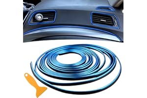 SPURTAR Accessori Auto Interno Tuning Line 5M，Gap Fillers Modanatura interna Trim Strips Car Decorazioni Gadget Accessories fai da te Car Styling modanature Universale (Blu)
