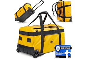 BEN NEVIS ORIGINAL 80L Reisetasche mit Rollen – XXL Faltbare Reise- & Sporttasche, Wasserabweisend, Robust & Platzsparend