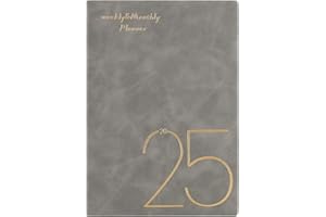 MCDSUC Weekly Planner 2025,A5 Week to View Diary Organized,Productivity Daily Monthly Planner To Do List Diary,Weekly Goals Planner with Note 53 Weeks Planning,13pages Ruled Pages,Grey