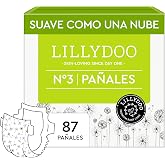 LILLYDOO Diapers, Size 3 (6+ kg), 87 pcs., Leak Protection | Skin-friendly diapers: extra soft, perfume and lotion free and d