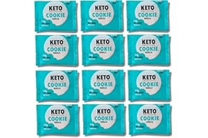 ‎KETO COLLECTIVE Keto Collective Keto Cookies I 1,5g Netto-Kohlenhydrate I 30g x 12 I Keto Snacks I Zuckerminder I Mit echter Butter zubereitet I Hoher Ballaststoffgehalt I Kohlenhydratarme Snacks, Glutenfreie Kekse