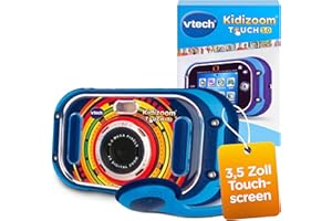 VTech KidiZoom Touch 5.0 I Digitale Kinderkamera mit Selfie- und Videofunktion I 3,5 Zoll Touchdisplay mit Musik, Spielen und Fotoeffekten I Lernspielzeug Technik für kreative Kinder ab 5 Jahren