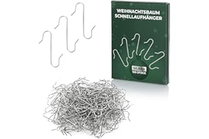 Nordstern Weihnachtsbaumschmuck Schnellaufhänger 150er Pack - Praktische Doppelhaken für Baumschmuck und Christbaumkugeln zum einfachen Aufhängen - 3,3 cm