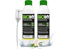 BiOHY Carpet Shampoo (250 ml bottle) + Dispenser | Carpet cleaner ideal for removing stubborn stains | SPECIALLY DEVELOPED FOR WASHING VACUUM CLEANERS (Teppichshampoo)