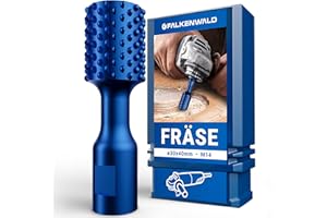 FALKENWALD® Fresa a cilindro per legno, 30 mm, per smerigliatrice angolare, accessorio per la lavorazione del legno, disco per smerigliatrice angolare per legno, fresa per legno