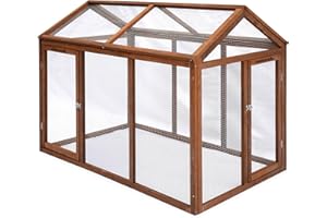 ALICE'S GARDEN sweeek - Gallinero de Madera CHABO, 6 gallinas, gallinero