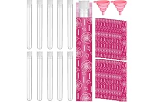 AUGENSTERN Lot de 32 flacons en plastique transparent réutilisables avec enveloppes de tampons et entonnoirs pliables en silicone pour croisière, concert, sport de plein air