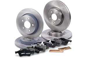 ATEC Germany Set freni incl. dischi anteriori Ø 300 mm ventilati + posteriori Ø 271 mm pieni + pastiglie freno Compatibile con FORD FOCUS Mk3,FOCUS Mk3 notchback,FOCUS Mk3 Turnier