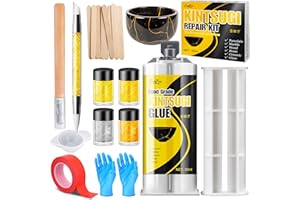 LIMINO Kintsugi Repair Kit - Gold ＆ Silver Food Safe Glue for Pottery and Porcelain Repair, Ceramic Repair Resin for Bowls, Plates, Vases, Jades, Newbie friendly, Meaningful Presents for DIY Art Enthusiasts
