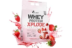 OLIMP SPORT NUTRITION Olimp Whey Protein Xplode 2250g Białko Odżywka Białkowa Truskawka