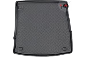 M MOTOS Tapis de coffre en PE pour Alfa Romeo Stelvio depuis 2016 Rendez votre voyage plus confortable grâce à ce tapis de voiture durable - Tapis de coffre de voiture tout temps, protection contre le