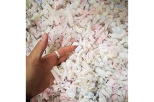 Bananair - Mousse de Rembourrage pour Canapé, Coussin, Pouf Poire, Peluche, Fauteuil - Flocons de Mousse Découpés en France, Idéal pour Remplissage et Garnissage (1000 Litres)