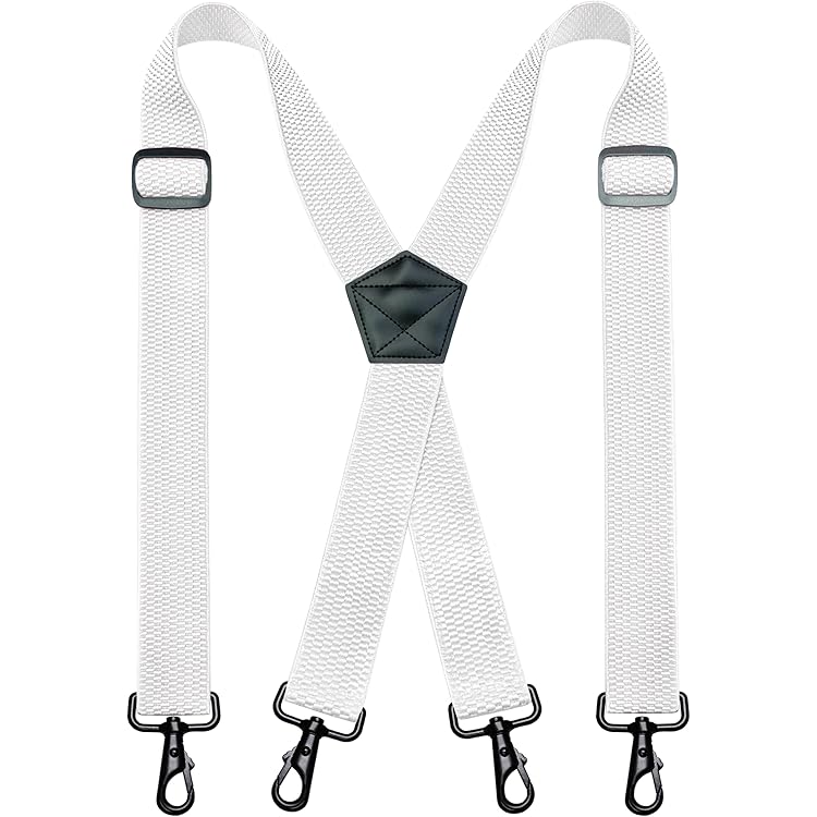 Esime Bretelles Homme Larges Réglable élastique Extra Fort 4 Robuste