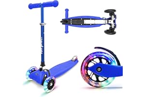 Patinete One de fun pro - El patinete seguro premium para niños, con LED en las ruedas, plegable, a partir de 2 años (patinete), certificación TüV