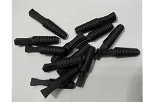 DEXIERP Protection Force Tapón de tapón de inserción cónico Acanalado para Apertura de Botella de Tubo de Rosca de Orificio de identificación de 11/32 "3/8" 8-10 mm (Paquete de 20) Goma Reutilizable