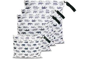 Joyo roy Wet bag wodoodporna torba na pieluchy przedszkole torba na pranie tkaniny pieluchy torba na pranie przedszkole wodoodporna torba na pieluchy dla dziecka 4 zestaw SMML