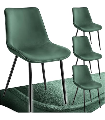 REDÒKASA Set 4 sedie imbottite per sala da pranzo SOLE, MADE IN ITALY