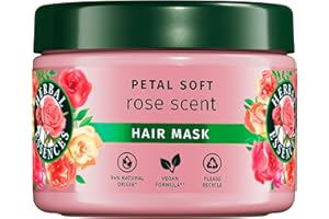 Herbal Essences Suavidad Mascarilla Aroma A Rosas 500ml. Ayuda A Suavizar El Pelo Seco E Hidratarlo Intensamente. Con Esencia De Rosas. De Origen Natural. Vegano, No Testado En Animales