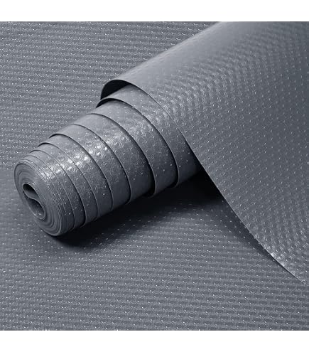 AiQInu Tappetino per Cassetti,Tappetini Antiscivolo per Cassetti Non-adesivo EVA Impermeabile Shearable Tappetini per Cucina Armadietti Cassetti Tavoloe Frigorifero Ripiani (44.5 * 400cm