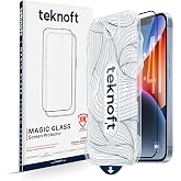 Teknoft iPhone 14 Plus / 13 Pro Max ile Uyumlu Otomatik Hizalama Aparatlı Takılırken Toz Toplama &Ouml;zellikli Ekstra G&uuml;&ccedil;lendiril