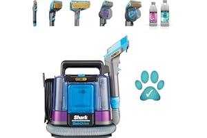 Shark StainStriker HairPro Pet Spot Cleaner, Carpet & Upholstory Cleaner, Anti-Clog Pet Hair Extractor, Removes Tough Stains & Odour, Lightweight, Portable, Inc. 4 Tools & 2 Cleaning Formulas PX250UKT
