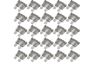 A ABSOPRO 25pz Lama Stile Fusibili 2A Lama Stile Fusibili per Auto Barca Grigio