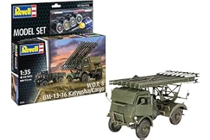 Revell Kit de modélisme 63338 W.O.T. 8 BM-13-16 Katyusha/Cargo 1/35 en Plastique Non construit/Non Peint avec Accessoires