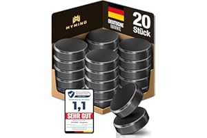 MYMIND® Magnete für Magnettafel [EXTRA STARK] – 20x Kleine Magneten 18x5mm – Ideal als Magnet für Kühlschrank, Whiteboard & Pinnwand – Kühlschrankmagnete Schwarz – Kein Zerkratzen