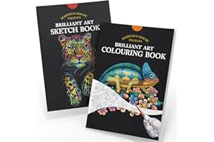 Marvin's Magic - Colouring Book & Sketch Pad Bundle - Animal Book - 36 Pages - Colouring Books for Children & Adults