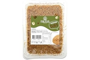 COSM'ETHICS NEW PREMIUM kadaif - Sans Additif - chocolat dubai Cheveux d’Ange Rôtis 200gr - dessert Pâtisserie kadayif Orientale kunefe Croustillante pour kataifi tablette chocolat crunchy