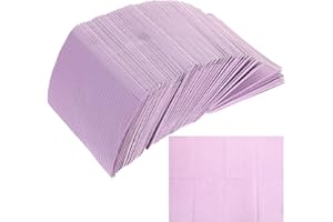 HEALIFTY Dental Bibs, 125 Pcs Tattoo Table Covers Supplies 3 Ply Waterproof for Dental Clinic, Tattoo Station and Salon Nail Mats Underpad Paper Sheets Lash Supplies Dental Bibs Disposable