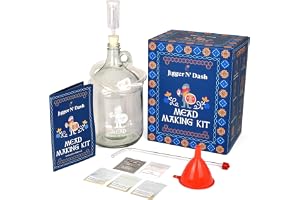 Jigger N' Dash Mead Making Kit - Reusable Do-It-Yourself Honey Mead Making Kit - Mead Kit Complete - All the Mead Supplies You Need Makes 1 Gallon of Mead – Mead Brewing Kit Home Brewing Starter Sets