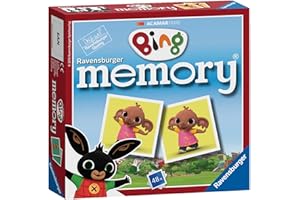 Ravensburger Cbeebies Bing Bunny mini zapamiętywanie dopasowane zdjęcie zatrzaskowe pary gra dla dzieci w wieku od 3 lat