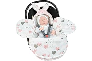 ‎ELIMELI EliMeli Baby Swaddling Blanket, Universal for Baby Carriers, Car Seats, Pushchairs, Buggies and Cots, Very High-Quality Minky Blanket