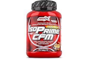 AMIX - Proteína Isolada Isoprime CFM, 1 Kg - Gran Aporte de Aminoácidos - Contiene Enzimas Digestivas - Libre de Aspartamo, Proteínas para Aumentar Masa Muscular, Sabor Vainilla