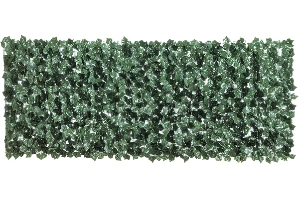 Outsunny Haie Artificielle Brise-Vue décoration Rouleau 2,4L x 1H m Feuillage réaliste Anti-UV Vert
