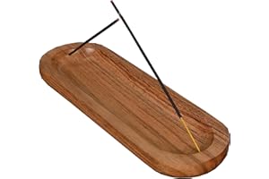 EDHAS Incense Burner Stick Holder Ash Catcher Wooden Ash Catcher - Handmade Acacia Wood Incense Stand for Gifting. (27.94cm x 10.16cm x 2.54cm)
