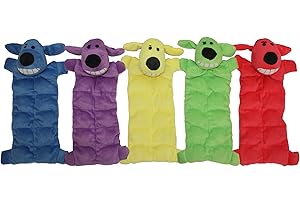 Multipet Loofa Squeaker Mat Soft Plush Juguete para Perro con 13 Squeakers 30.48cm, los Colores Pueden Variar