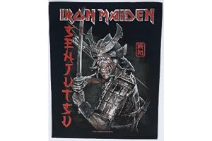 Iron Maiden Senjutsu unisex rygglapp svart/röd 95% bomull, 5% polyester