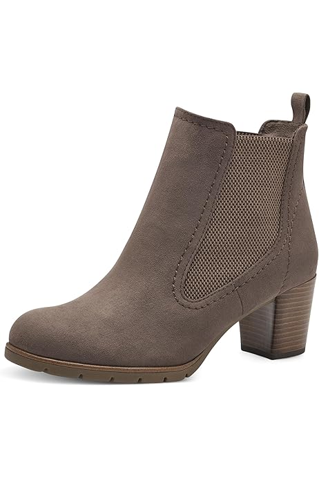 Bottes Femme Femme Z7465 Bottine Chelsea, Beige, 37 EU - Sur Botte Décontractée Beige