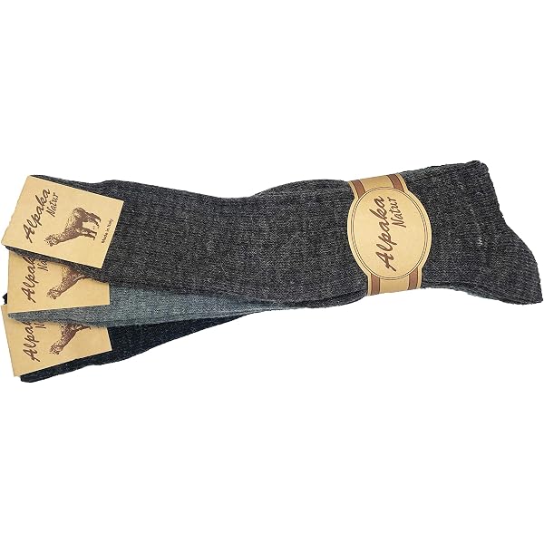 Fellhof Calzini Unisex In Alpaca E Lana – Marrone, Taglia 43-46, Morbidi E Caldi