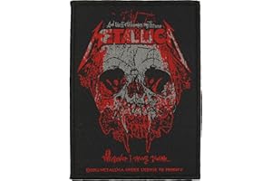 Metallica Patch Wherever I May Roam band logo Oficial nuevo negro (10cm x 7cm)
