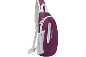 PivotWing Brusttasche Herren Damen, Sling Bag Schultertasche Damen Herren Leicht Wasserdicht Umhängetasche Reisen Gehen Outdoor Crossbody Bag Shoulder Chest Bags Day Packs Lila