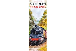 Steam Trains Slim 2027 Calendar | Slimline Wall Calendar | Train, Steam Railway Gift