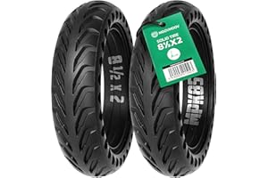 MOOVMOOV Opony z pełnej gumy 8 1/2 x2 do skuterów elektrycznych – 2 x odporne na przebicie opony do hulajnogi 8,5 cala (8 ½ x2) – odpowiednie do modeli Xiaomi i kół 8,5 cala – akcesoria do skuterów