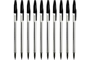ARTH Black Biro Pens Ballpoint Multipack Box Of 50 Pens